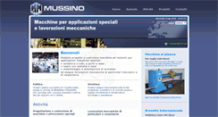 Desktop Screenshot of mussinomeccanica.it