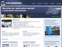 Tablet Screenshot of mussinomeccanica.it